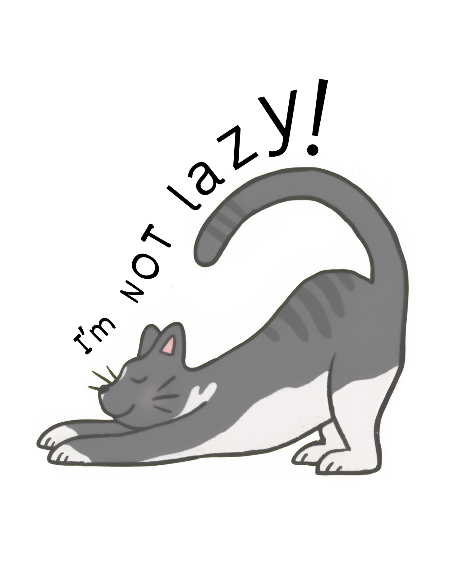 Oversized Unisex "I am not Lazy!" comfy Cotton T - Shirt