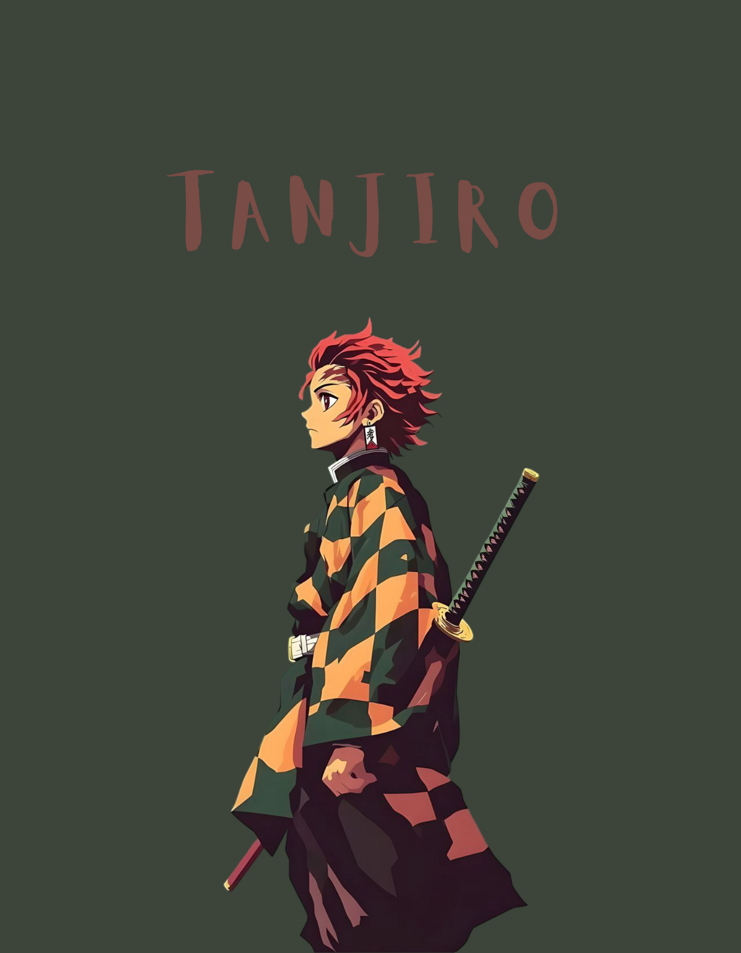 Oversized Tanjiro samurai comfy Cotton T - Shirt