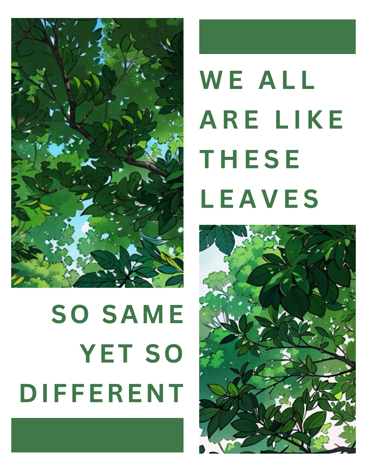 Oversized Aesthetic "we are like leaves..." comfy Cotton T - Shirt