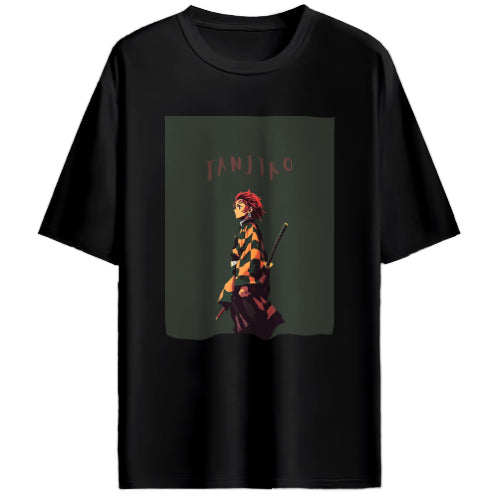 Oversized Tanjiro samurai comfy Cotton T - Shirt