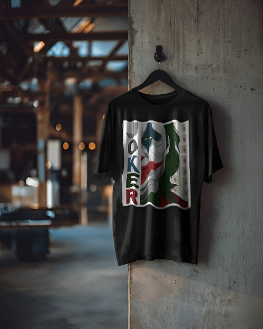 Oversized Joker savage design comfy Cotton T - Shirt