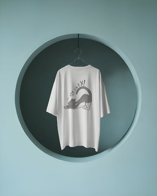 Oversized Unisex "I am not Lazy!" comfy Cotton T - Shirt