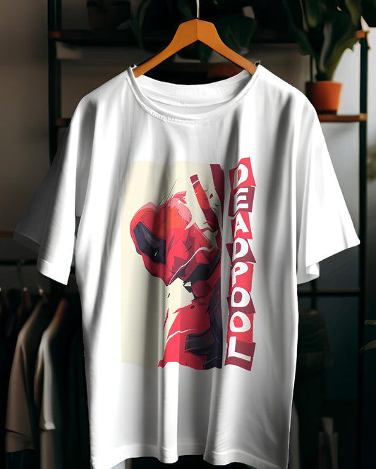 Oversized Deadpool superhero T - Shirt