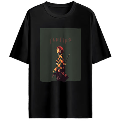 Oversized Tanjiro samurai comfy Cotton T - Shirt