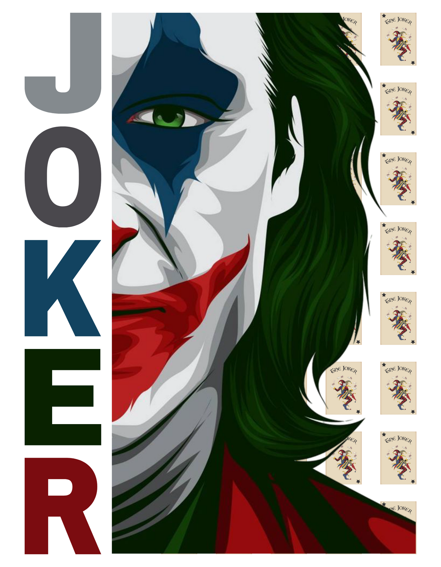 Oversized Joker savage design comfy Cotton T - Shirt