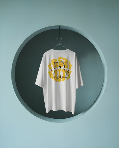 Oversized Unisex "pretty hitty" comfy Cotton T - Shirt
