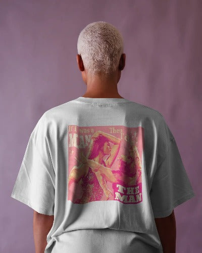 Oversized Unisex Taylor Swift's "The Man" Comfy cotton T - Shirt